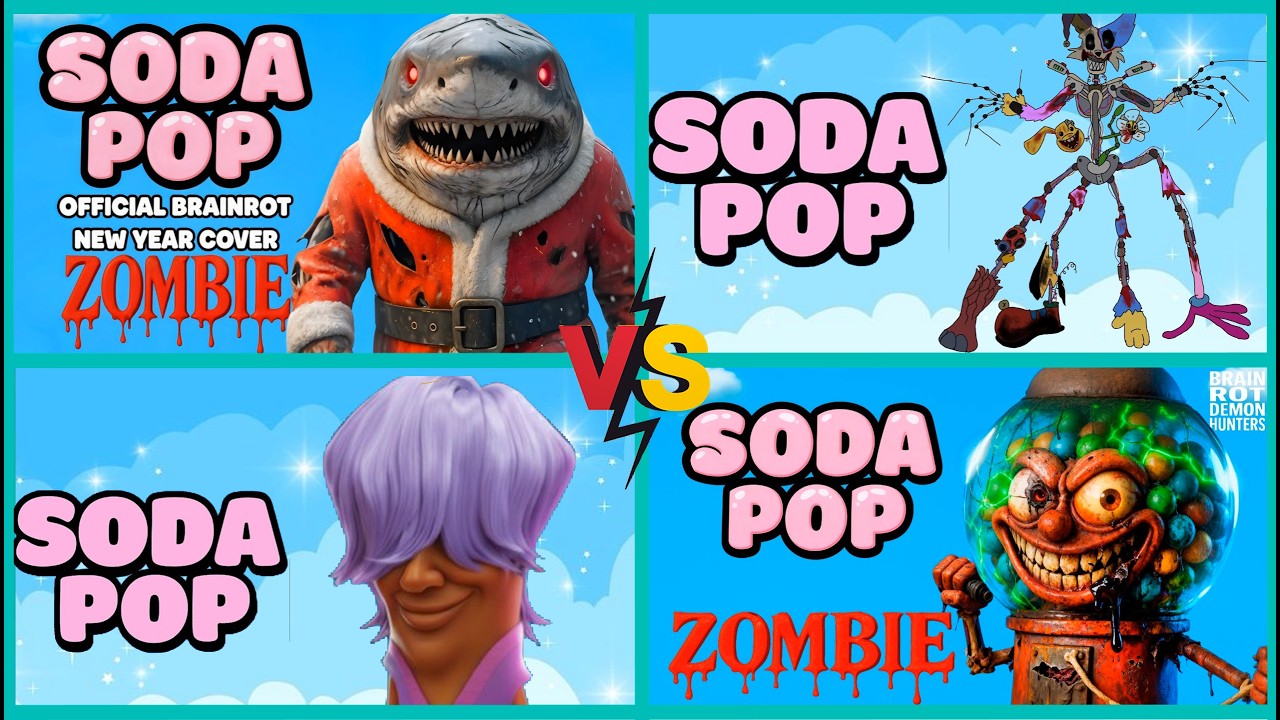 SODA POP Monsters VS Zombie Creatures Brainrot Animation