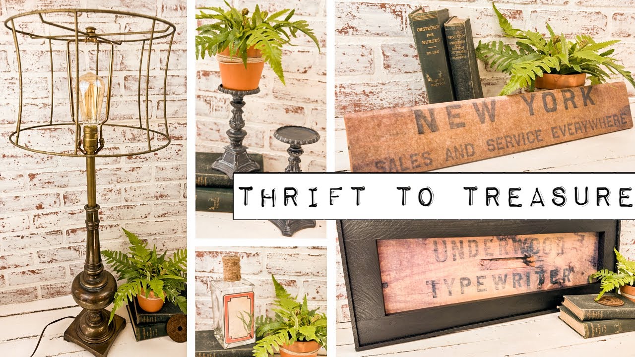 Thrift to Treasure - Upcycling Goodwill Bins Finds - Creating a Moody Vignette