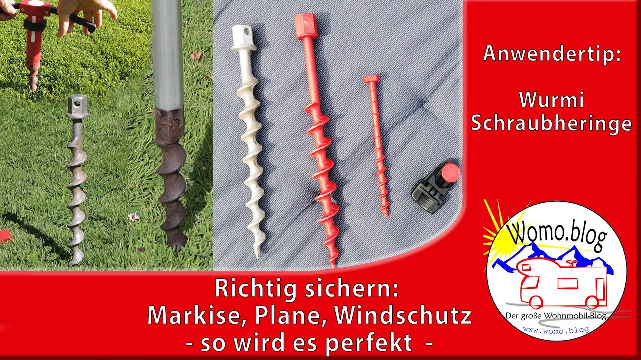 Richtig sichern: Markise, Plane, Windschutz - so wirds perfekt!