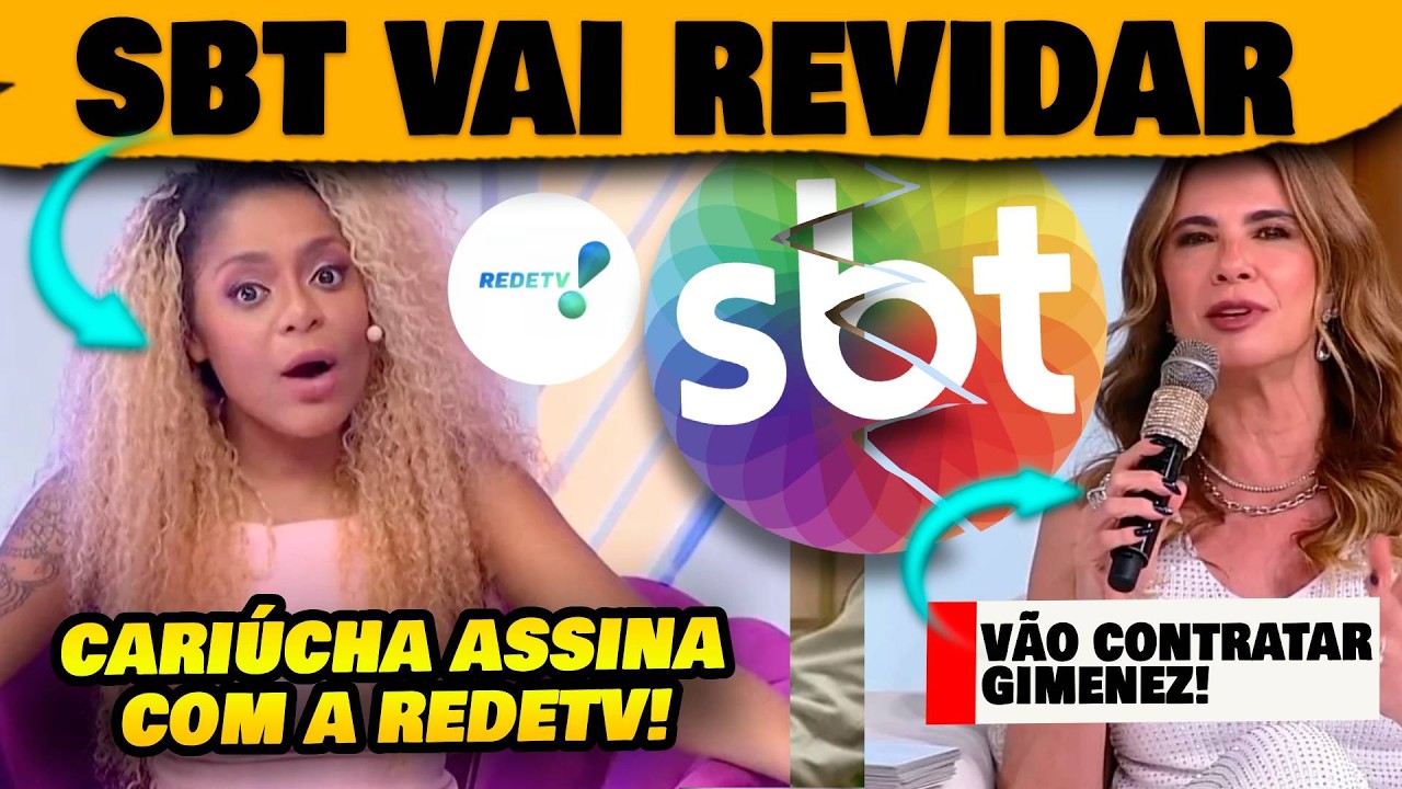 🚨Bastidores da demissão de Cariúcha: SBT vai revidar contratação dela pela RedeTV pro lugar Gimenez
