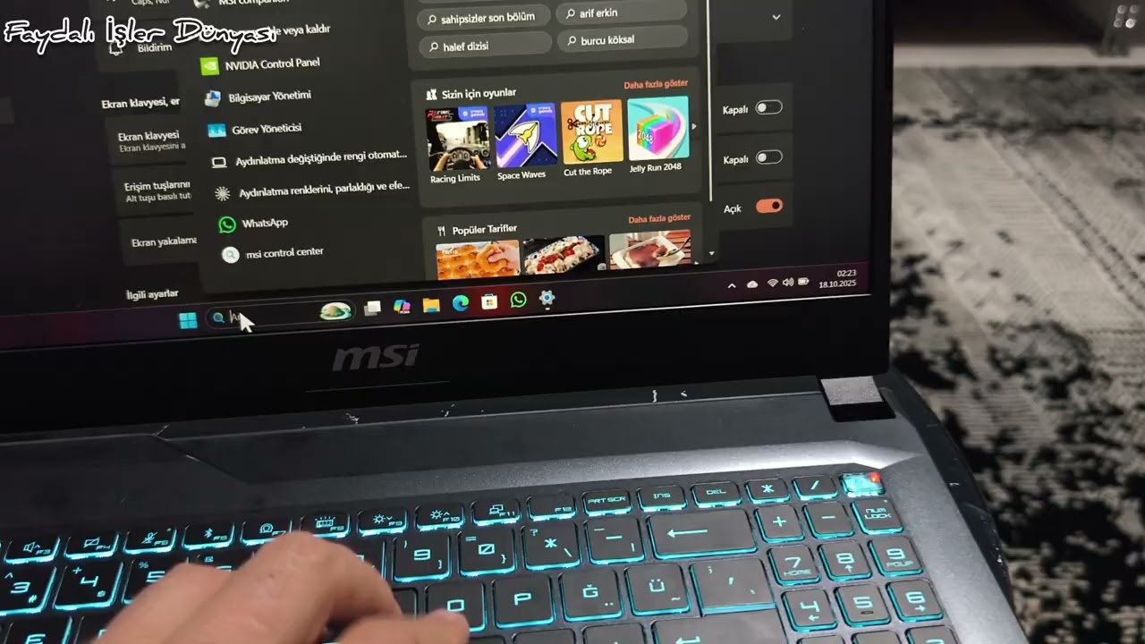 Laptop klavyesi çalışmıyor & MSI klavye çalışmıyor #laptopklavyecalismiyor #laptopklavyesiçalışmıyor