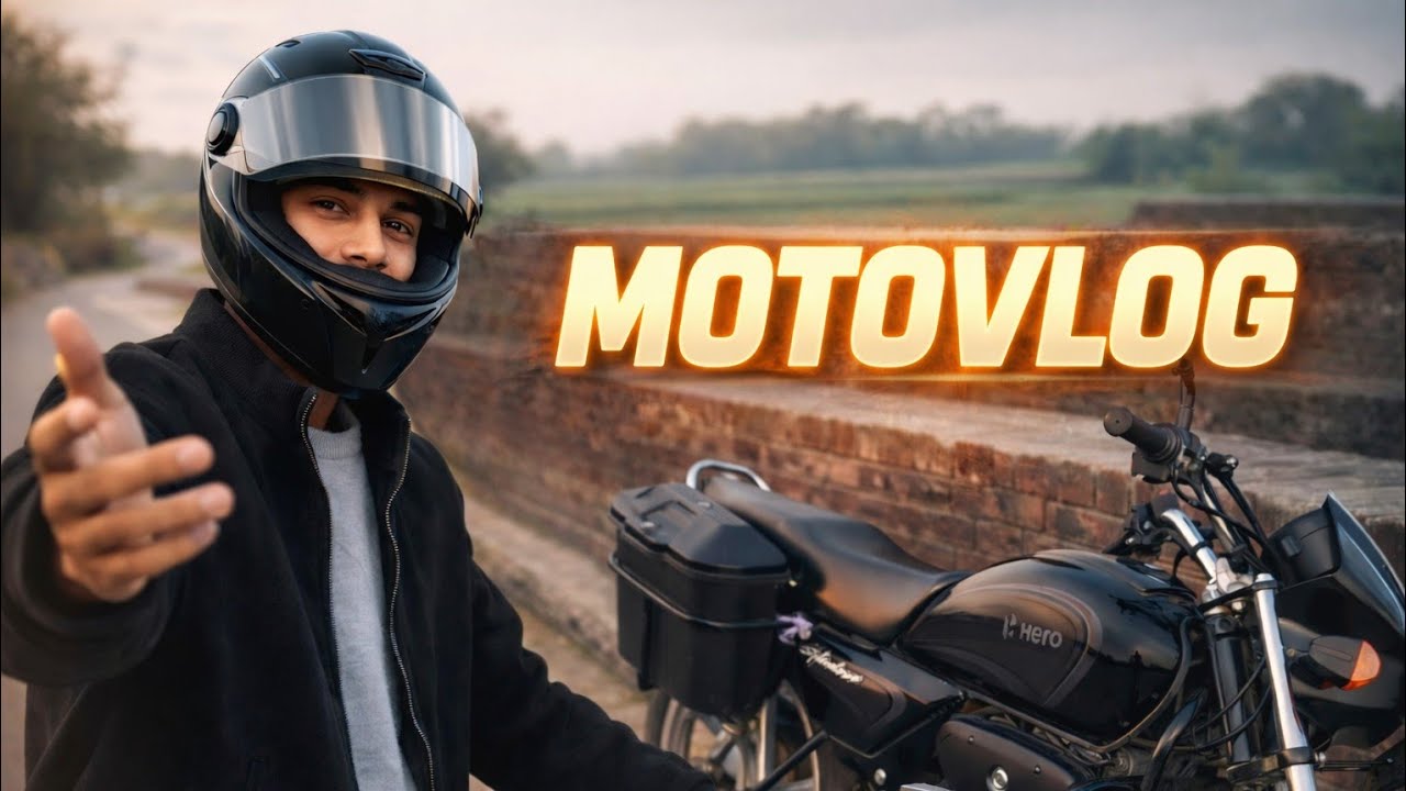 First Moto vlog 😄 Enjoying the Ride 