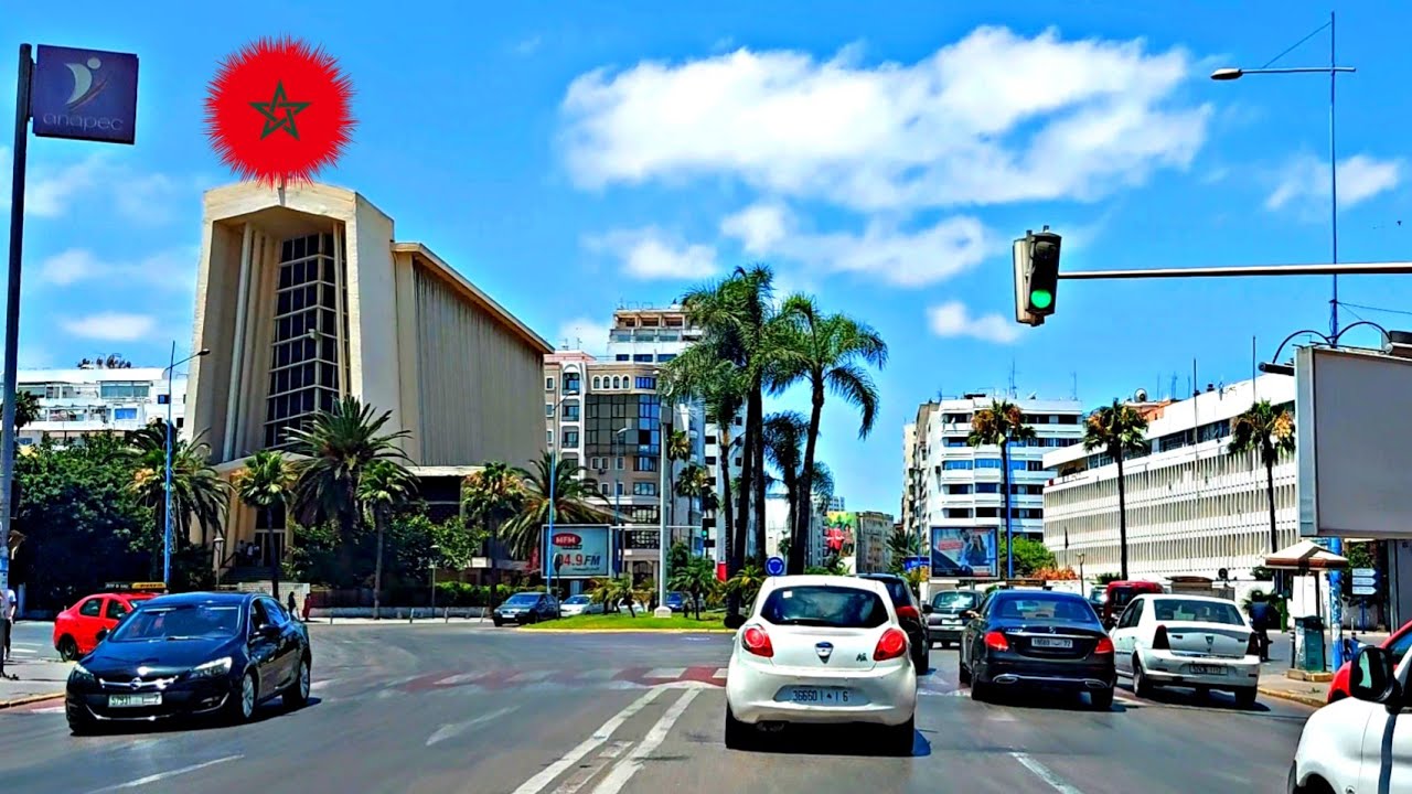 Casablanca جولة من شارع الزرقطوني إلى مسجد الحسن الثاني في كازابلانكا