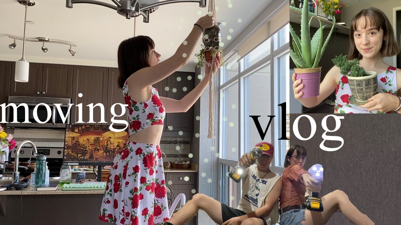 MOVING VLOG ep.2 / a big plant haul, building a desk & settling into the apartment