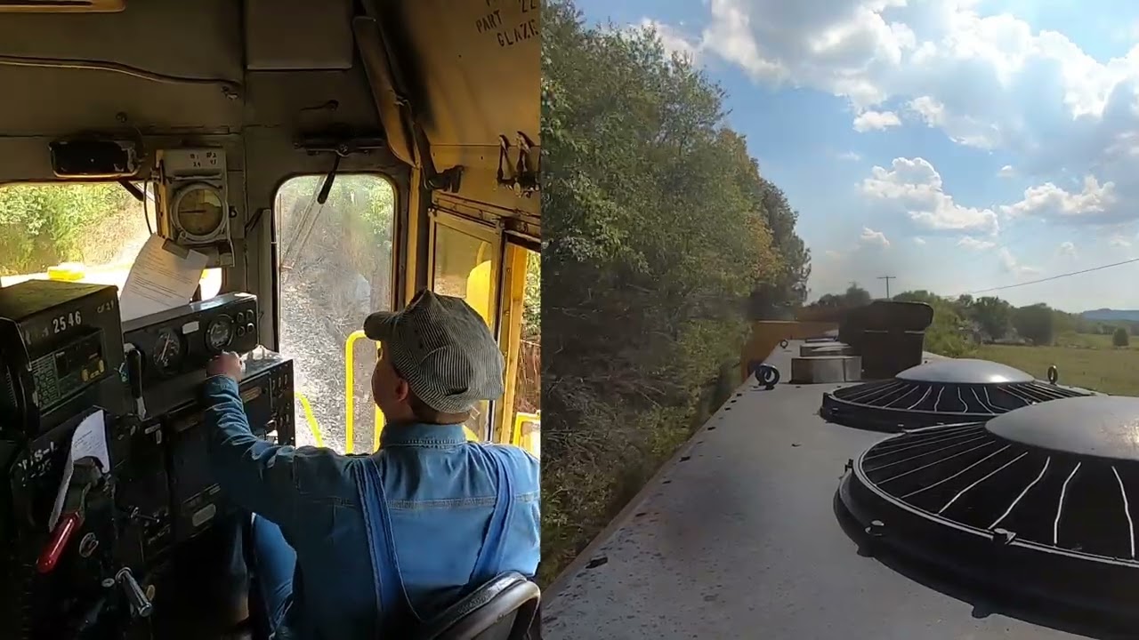 Santa Fe CF7 at the Kentucky Railway Museum Ride Along 2025