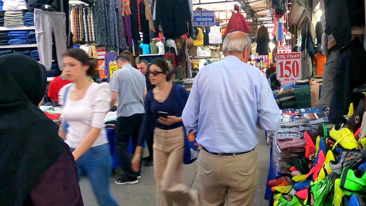 Ankara [4k60fps], Ulus ve Çerkeş Sokak Yürüyüş Turu - Ulus and Cerkes Street Walking Tour