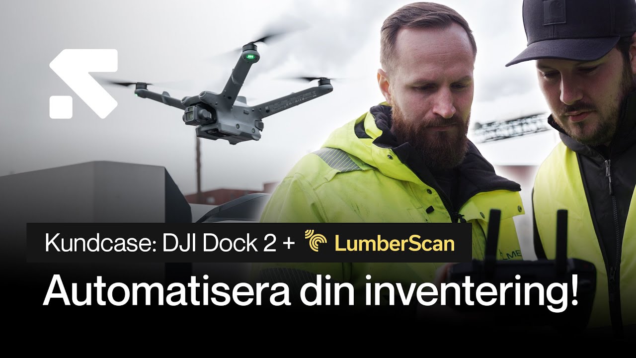 Inventera smartare med DJI Dock | Kundcase Holmen & LumberScan