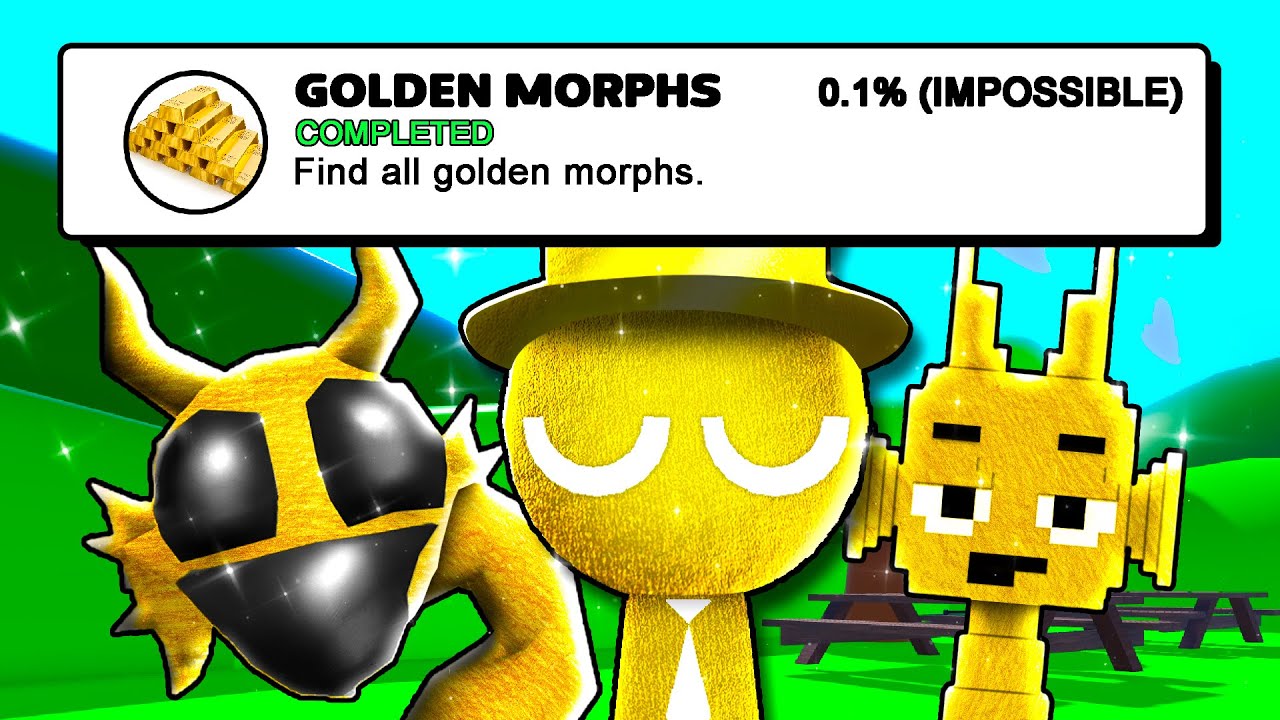 Looking for GOLD Morphs in 3D Sprunki RP and Animations