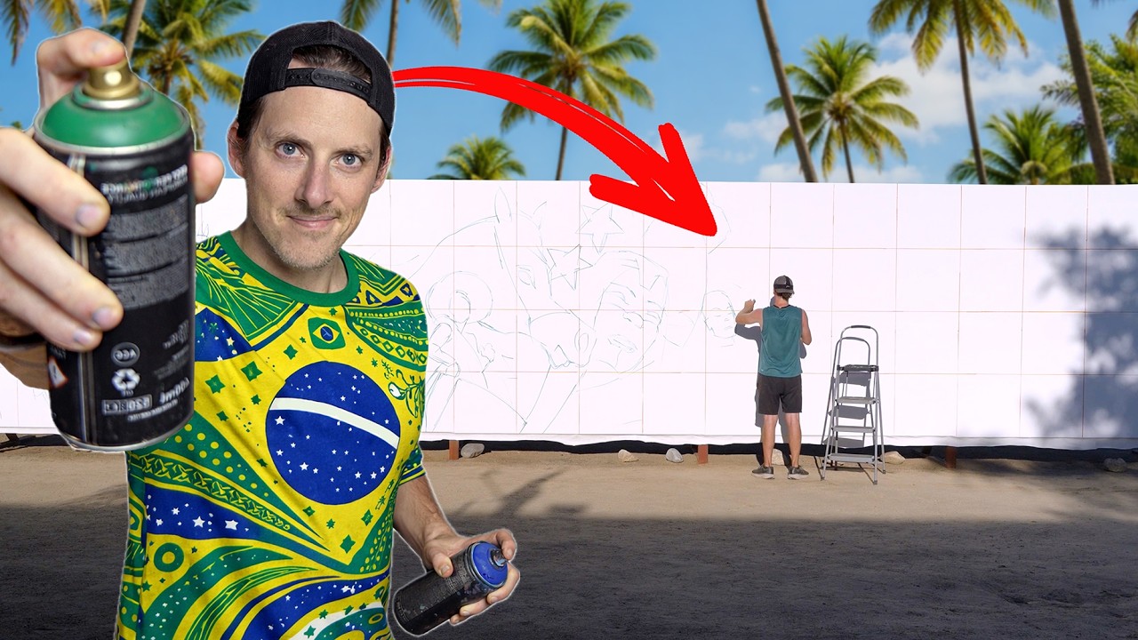 I Paint Brazil Across a 200-Foot Mural