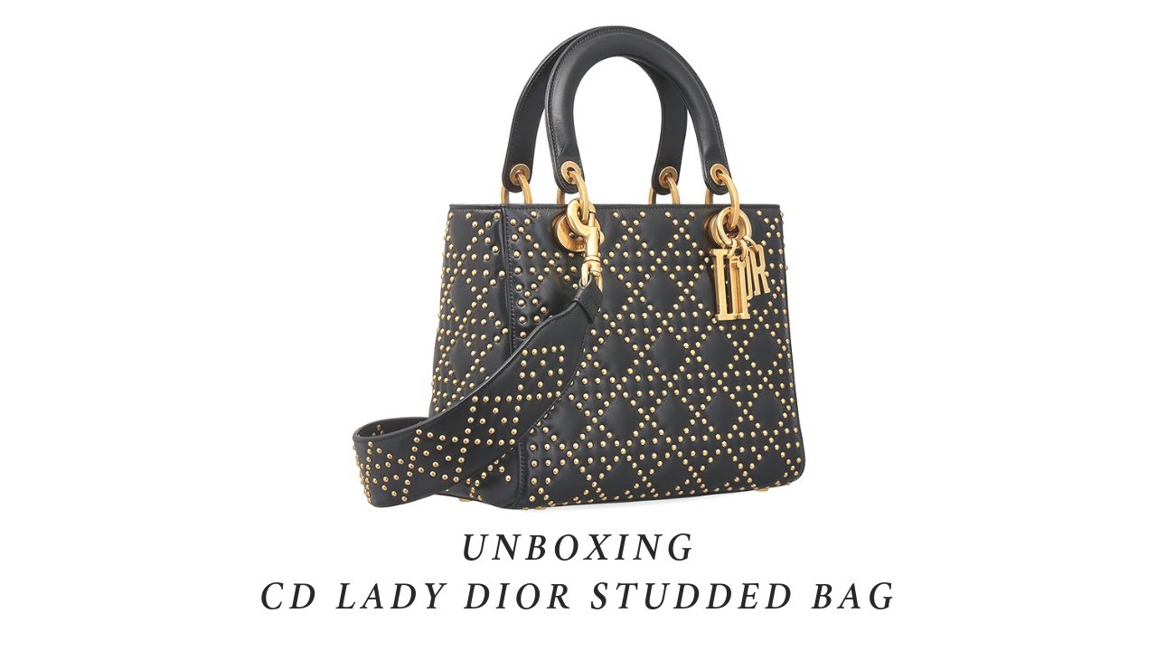 Распаковка сумки Lady Dior Medium с заклепками