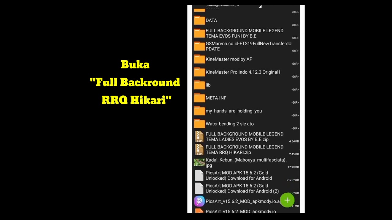 CARA MERUBAH FULL BACKGROUND MOBILE LEGENDS-RRQ HIKARI