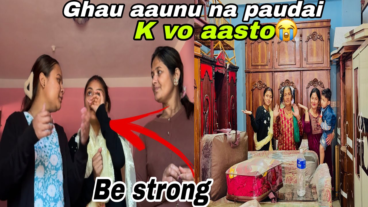 Sabai Jana lai rakha gardau vagwan 😭 santosh aauda ghar ma reaction 🥺