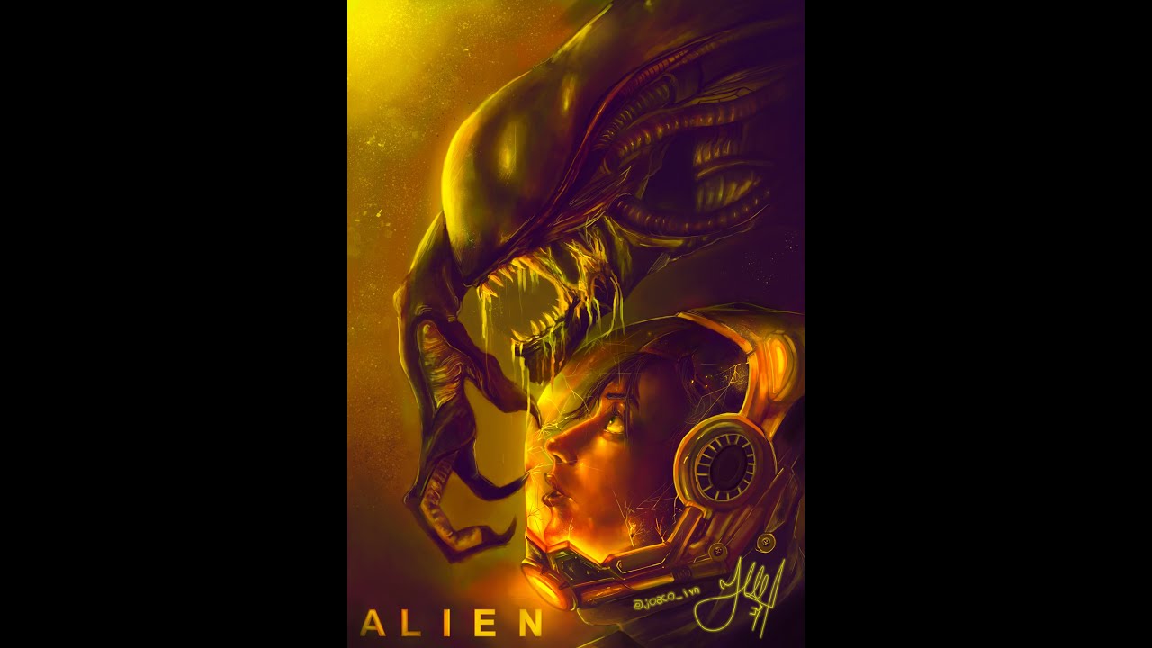 Speed painting | ALIEN (fan art) | by Joaco Art