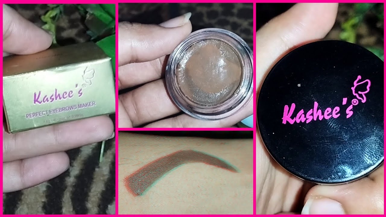 kashee's perfect eyebrow maker live demo honest review/ kashees brown brow pomade review