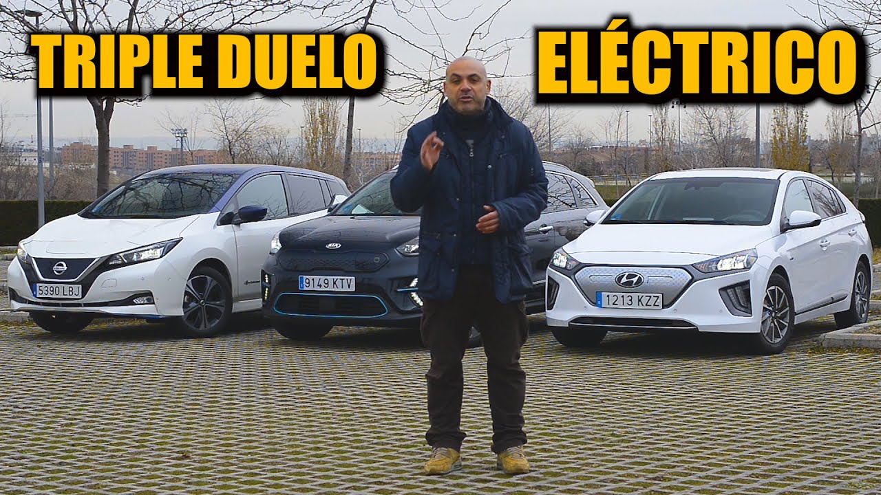 CARA a CARA: KIA NIRO vs NISSAN LEAF vs HYUNDAI IONIQ ELÉCTRICOS: TEST de CONSUMOS y CONFORT