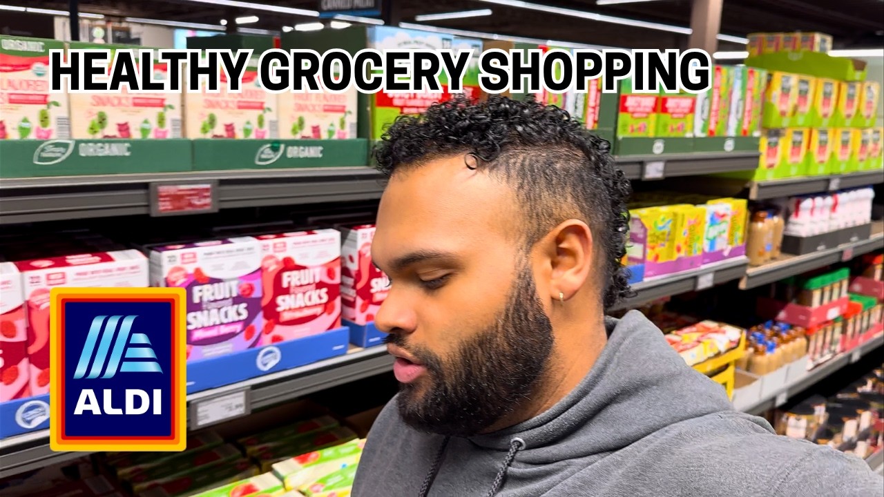 Healthy and High Protein ALDI Grocery Shopping | Budget Friendly #groceryshopping #healthyfood