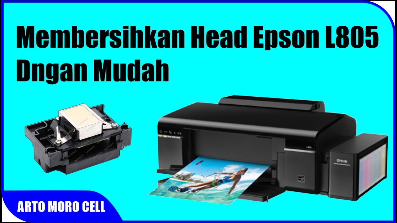 Cara Membersihkan Head Epson L800 L805 L850 T60 Kere Hore ( 4K )