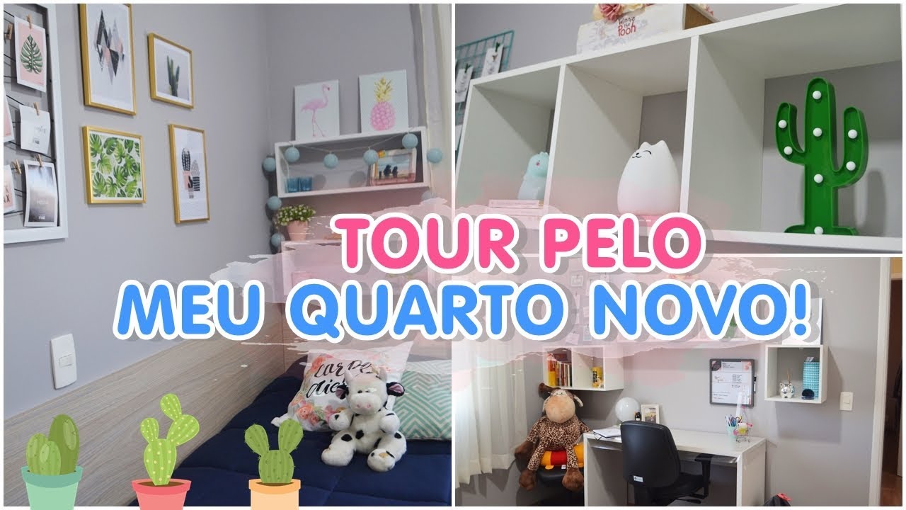 TOUR PELO MEU QUARTO NOVO!