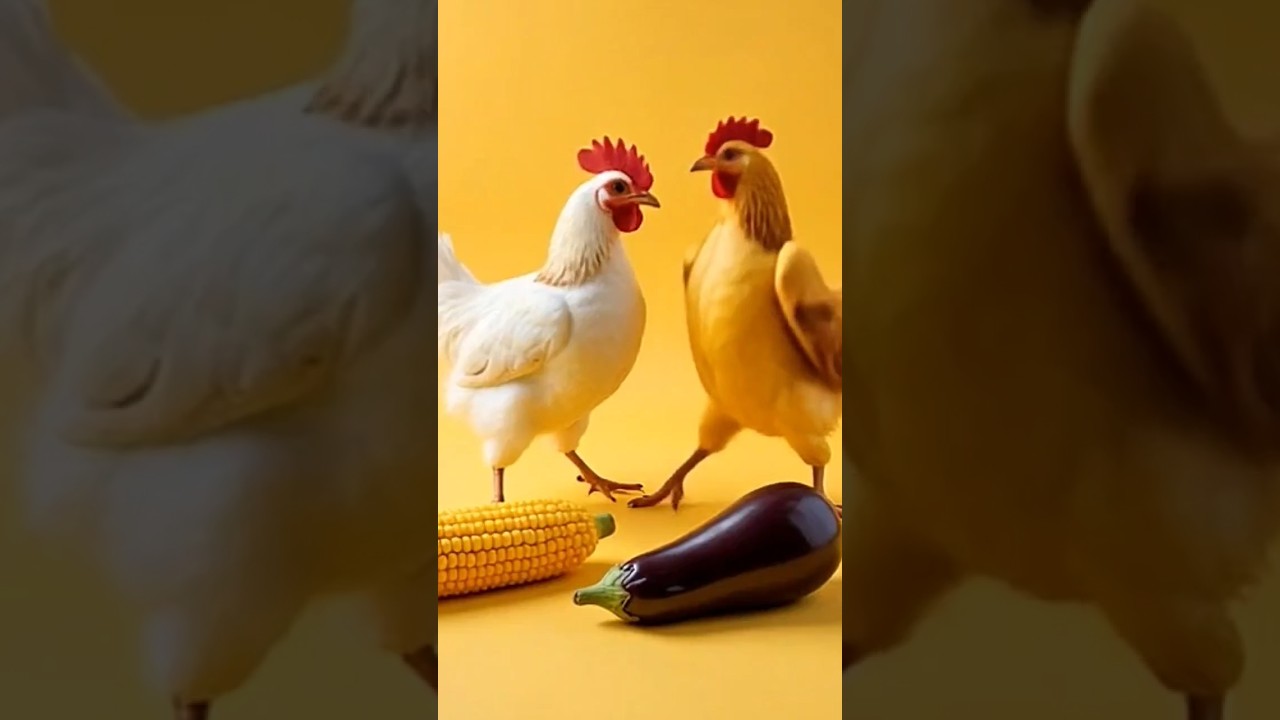chicken 🐓🐓 banana 🍌🍌 dancing #chicken #banana #viral #shorts #youtubeusa