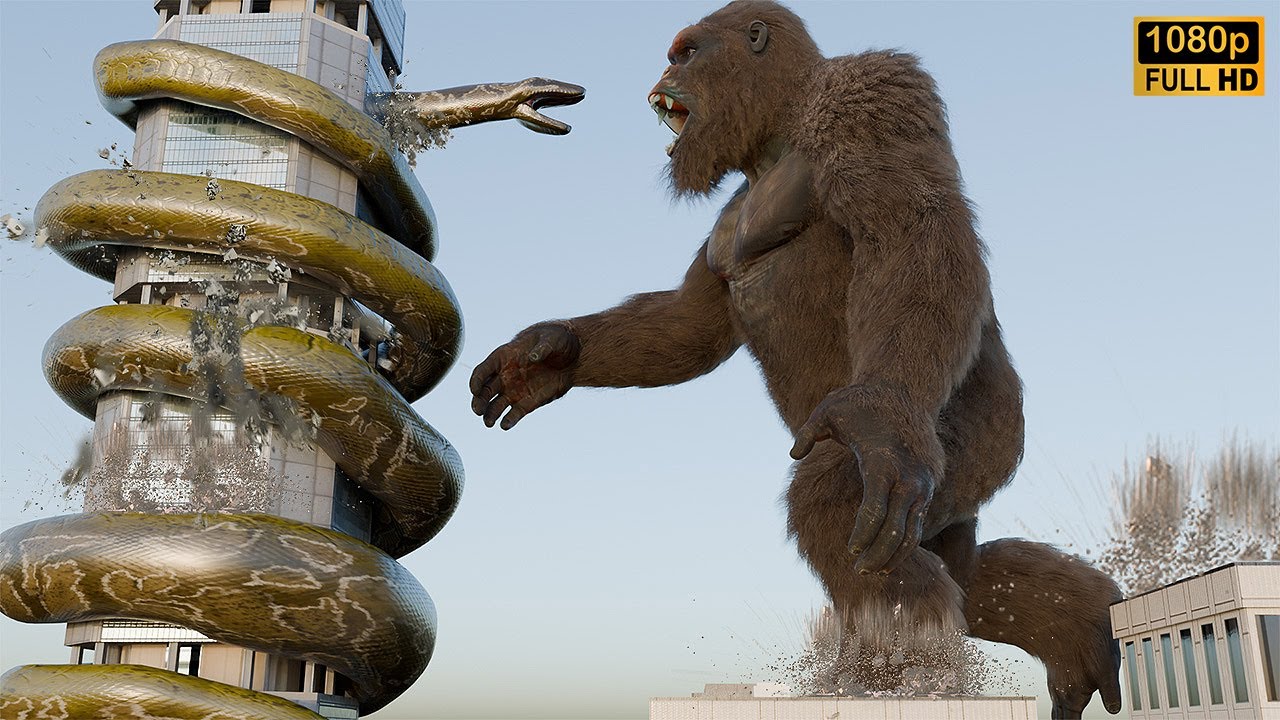 King Kong vs Giant Anaconda – Epic Monster Battle!