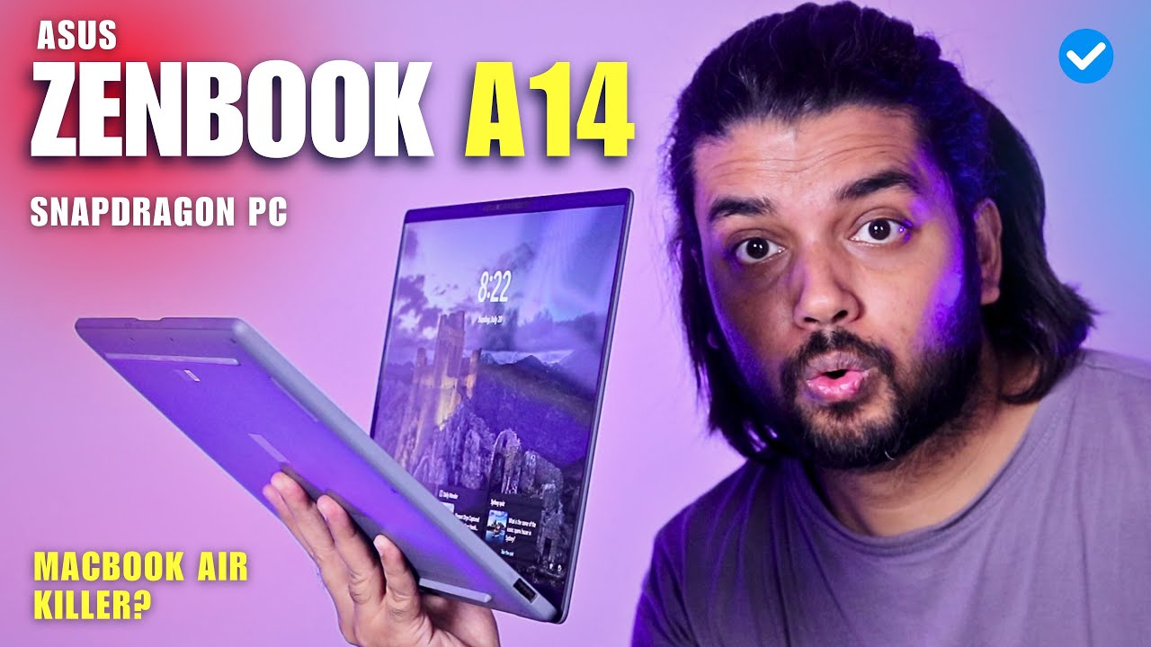 Asus Zenbook A14 with Snapdragon Processor 😮 Apple Macbook Air Killer🔥