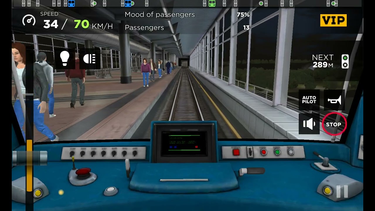 Subway simulator 3D Moscow Russia Line Orbital Last Level 2 Cab Ride Driver mode