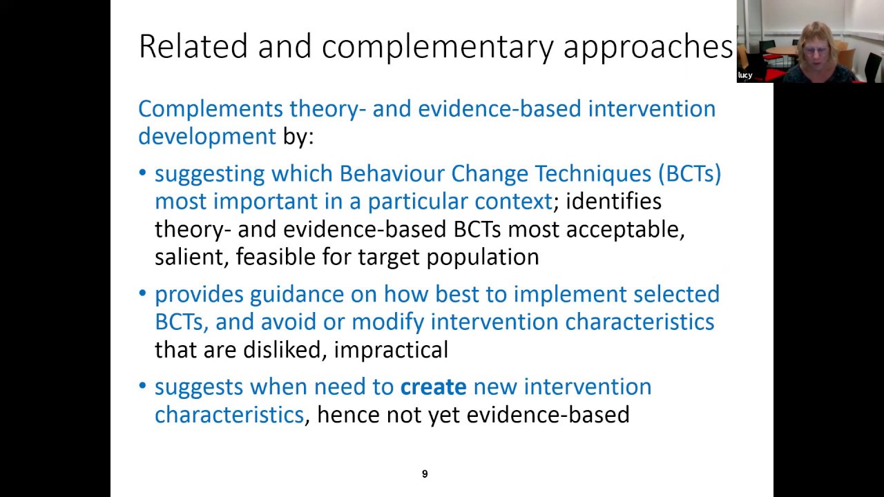 QUESTS Webinar: The Person-Based Approach for developing and optimising interventions