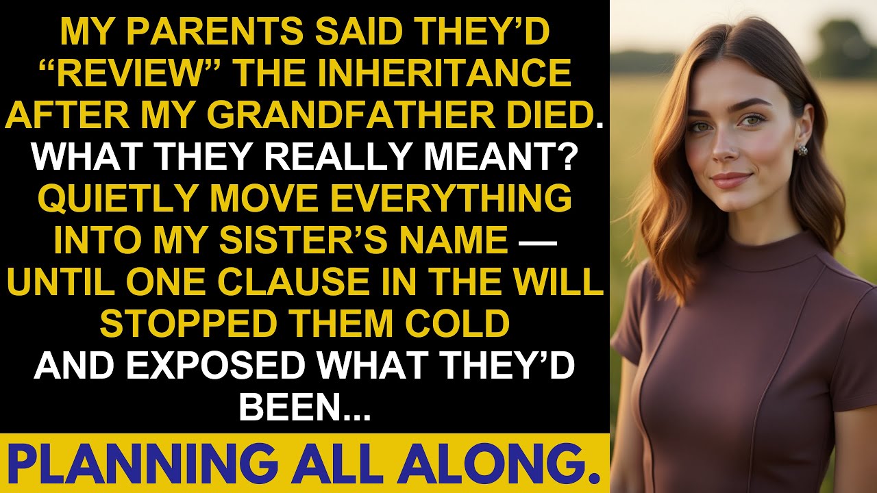 My Parents Said They’d Reconsider The Inheritance — Then Tried To Give It All To My Sister