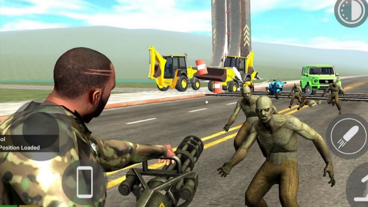 Green sports car vs zombies but steering delay gameplay