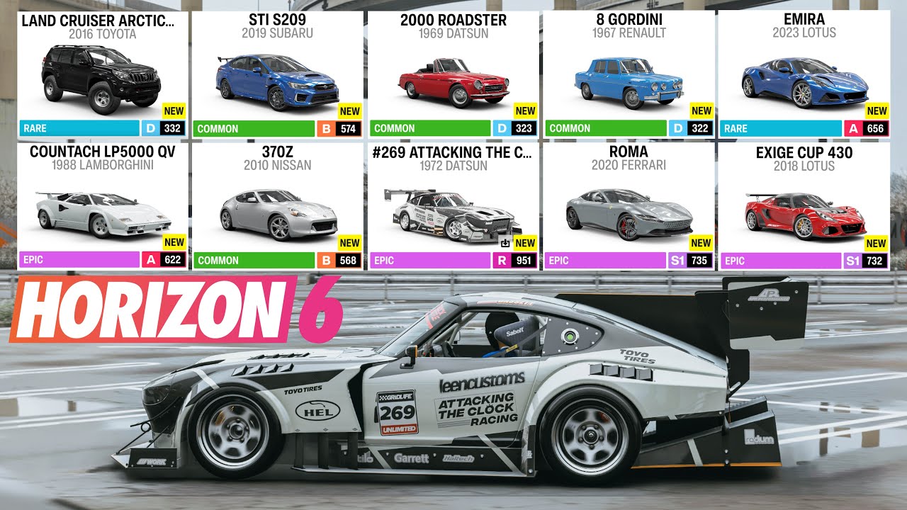 10 New Cars & Sounds in Forza Horizon 6 + BEST FESTIVAL TUNING SETUPS & BEST CAR SOUND SETTINGS