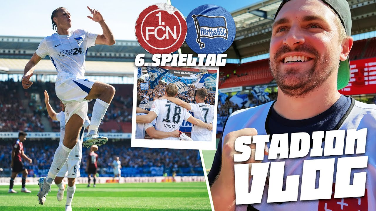 DIESEN VLOG HÄTTE ES FAST NICHT GEGEBEN 😱 | 1. FC Nürnberg 🆚 Hertha BSC - XXL STADION VLOG 🏟⚽