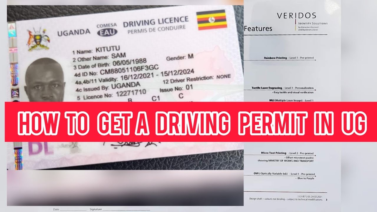 how to get a driving permit in uganda or a driving license