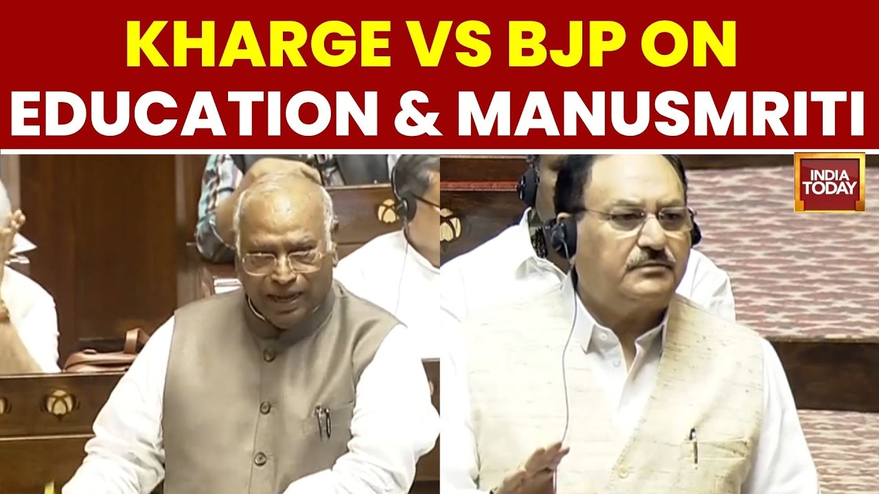 Kharge's Manusmriti Remarks Trigger Massive Uproar in Rajya Sabha | Kharge vs NDA | Congress