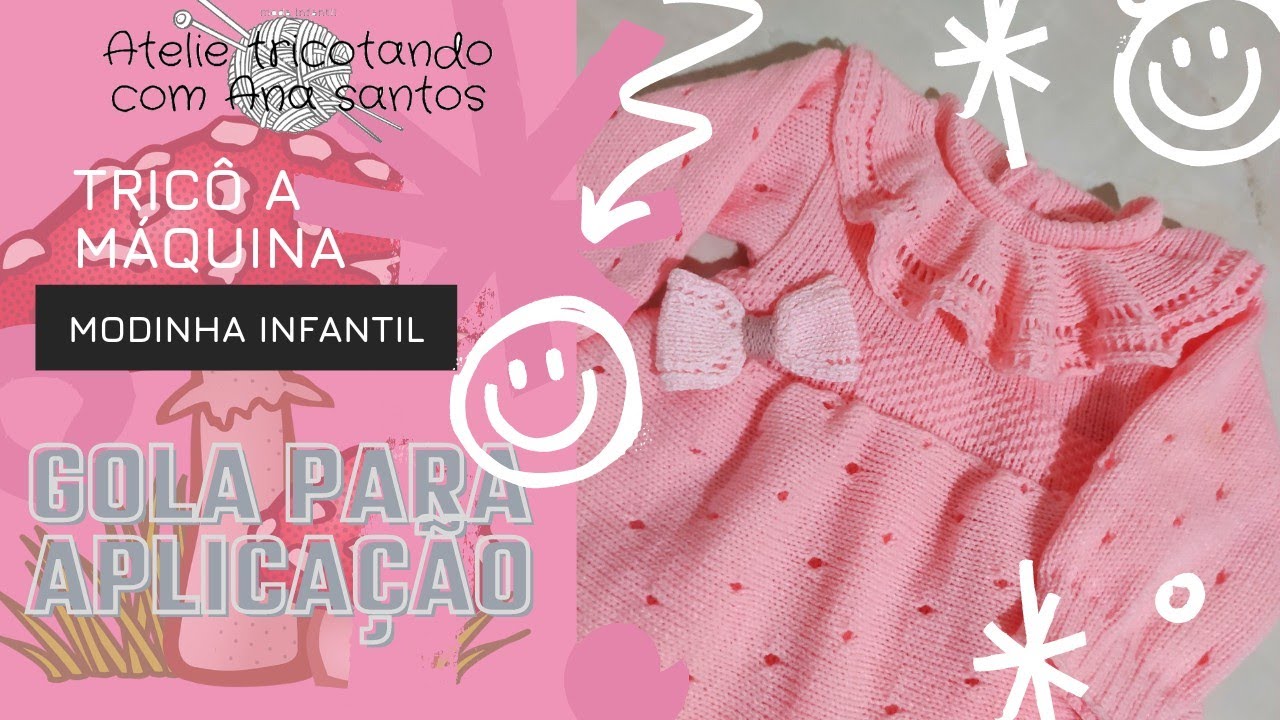 Gola rendada para aplicação.