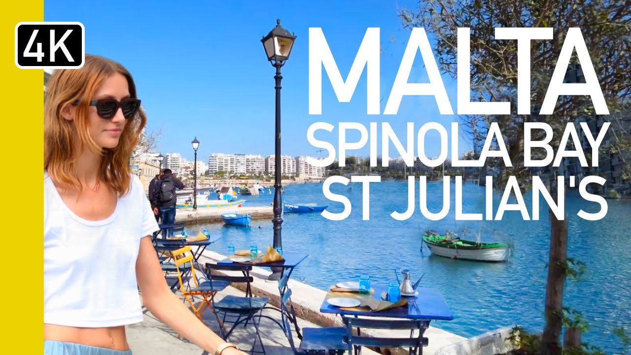 St Julians Bay, Malta | A walk around beautiful Spinola Bay in St Julian's