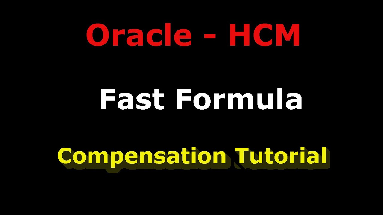 Workforce Compensation Eligibility Formula - Oracle Fusion HCM Fast Formula Tutorial-15