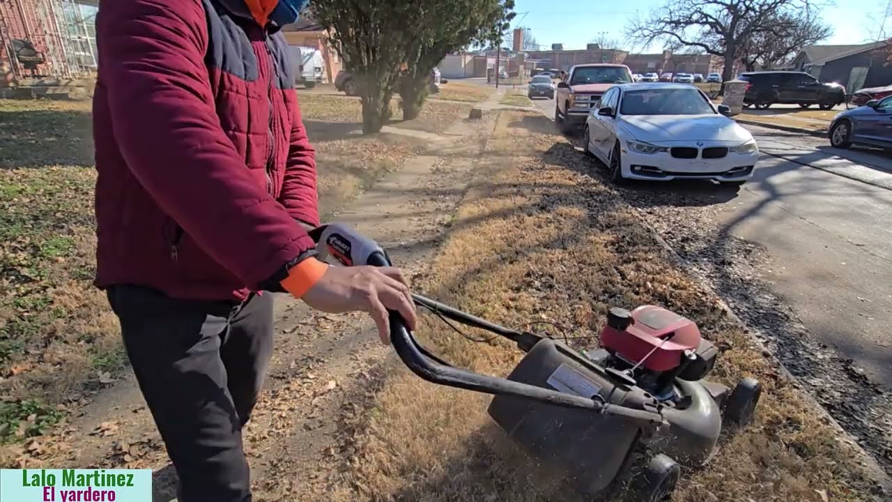 COMO LIMPIAR MI YARDA CON MAQUINA PEQUENA