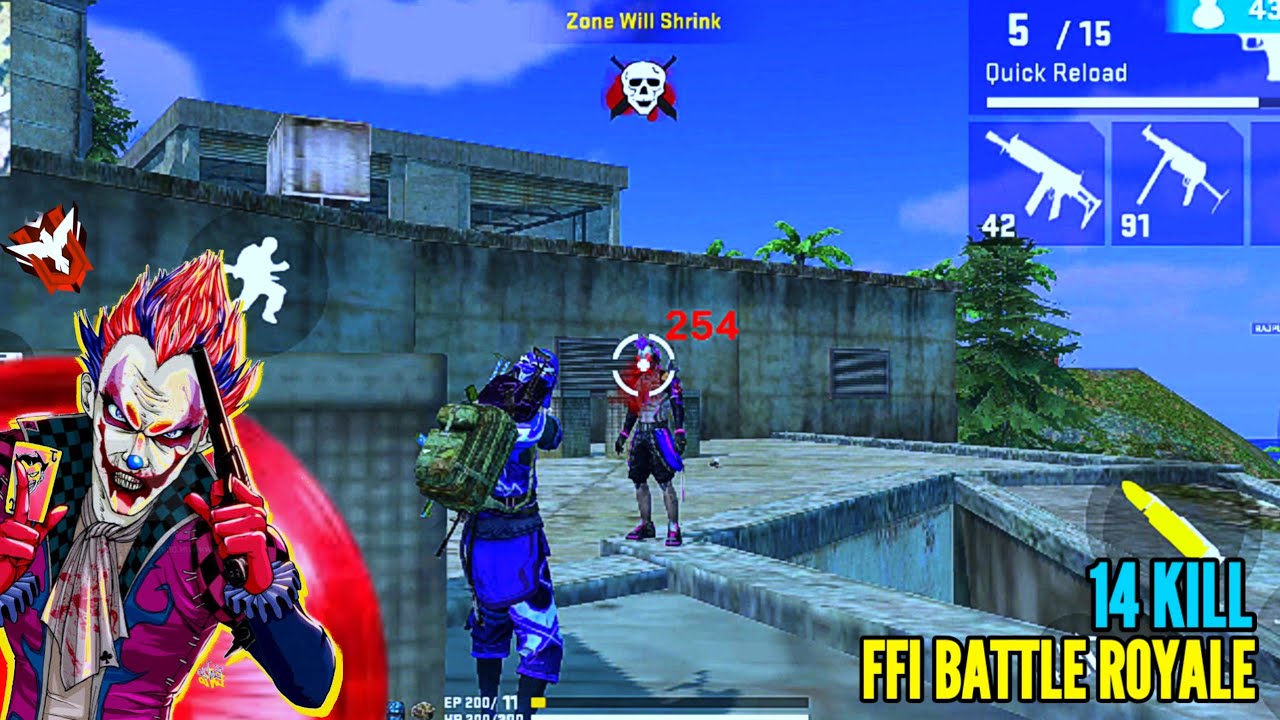 (FFI BR) Old Mill landing 😍14 Kill In FFI Battle Royale💥Old Mill 🤴FFI Download || New Update 