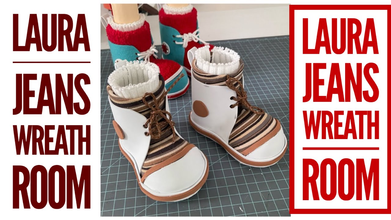 How to make a pair of sneakers for a wreath attachment