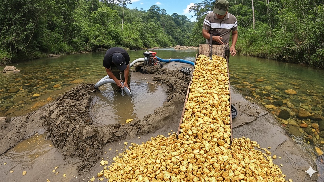 🔥 Secret Gold Rush Beneath Sand and Gravel #gold