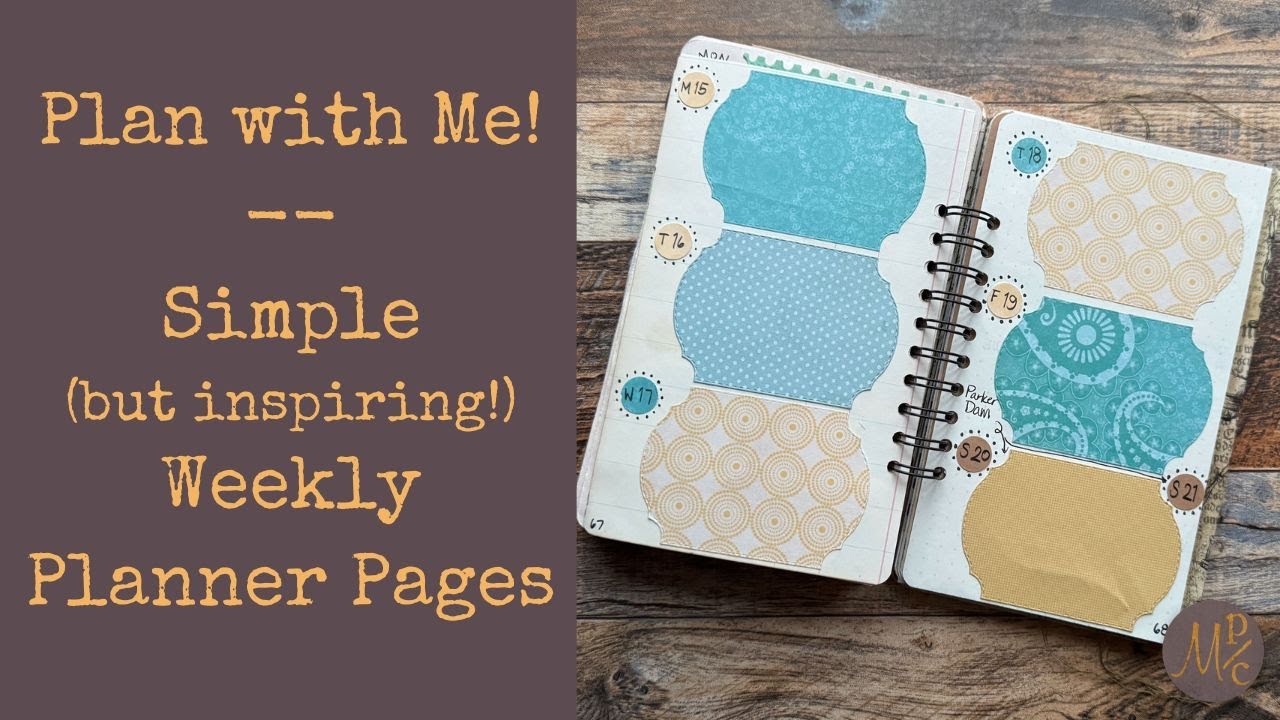 Simple and Creative Planner Layouts for Realistic Junk Journal Planners