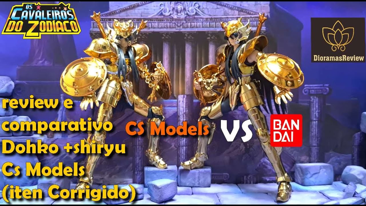 Review Cloth Myth Dohko + Shiryu de Libra Cs Models (Vers&atilde;o Corrigida) + comparativo com Bandai