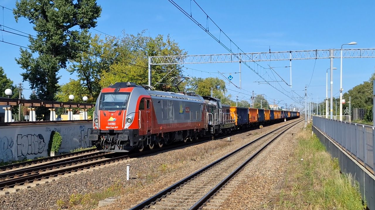 Cztery pociągi w Piastowie 12.08.2025