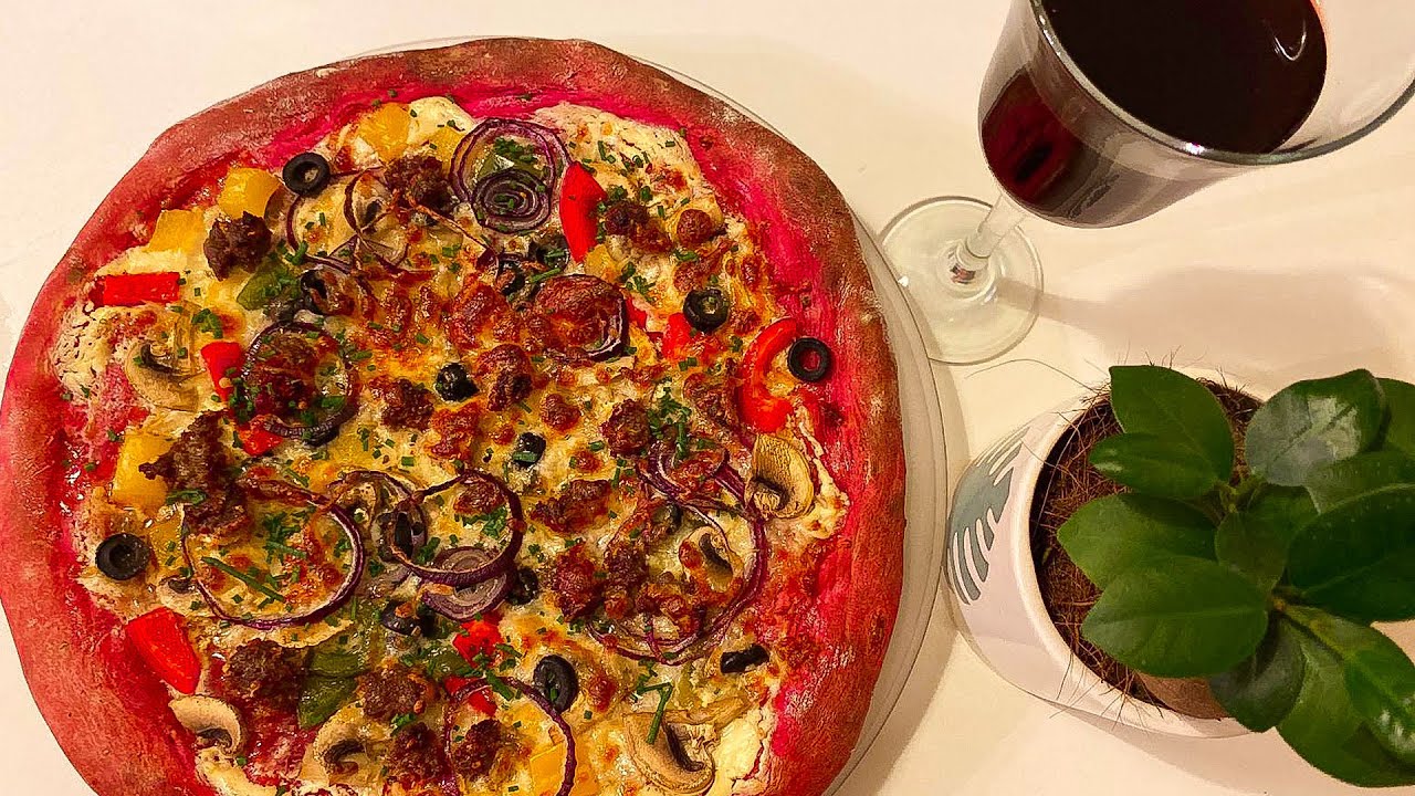 How to Make Red Beet Dough Pizza- For the House/ NEW2021