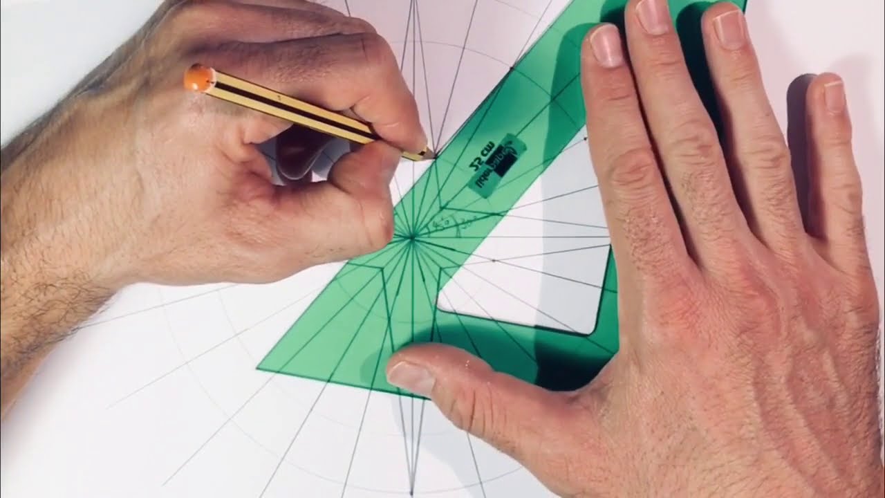 Dibujar rosa de los vientos ¡perfecta! Parte 1
