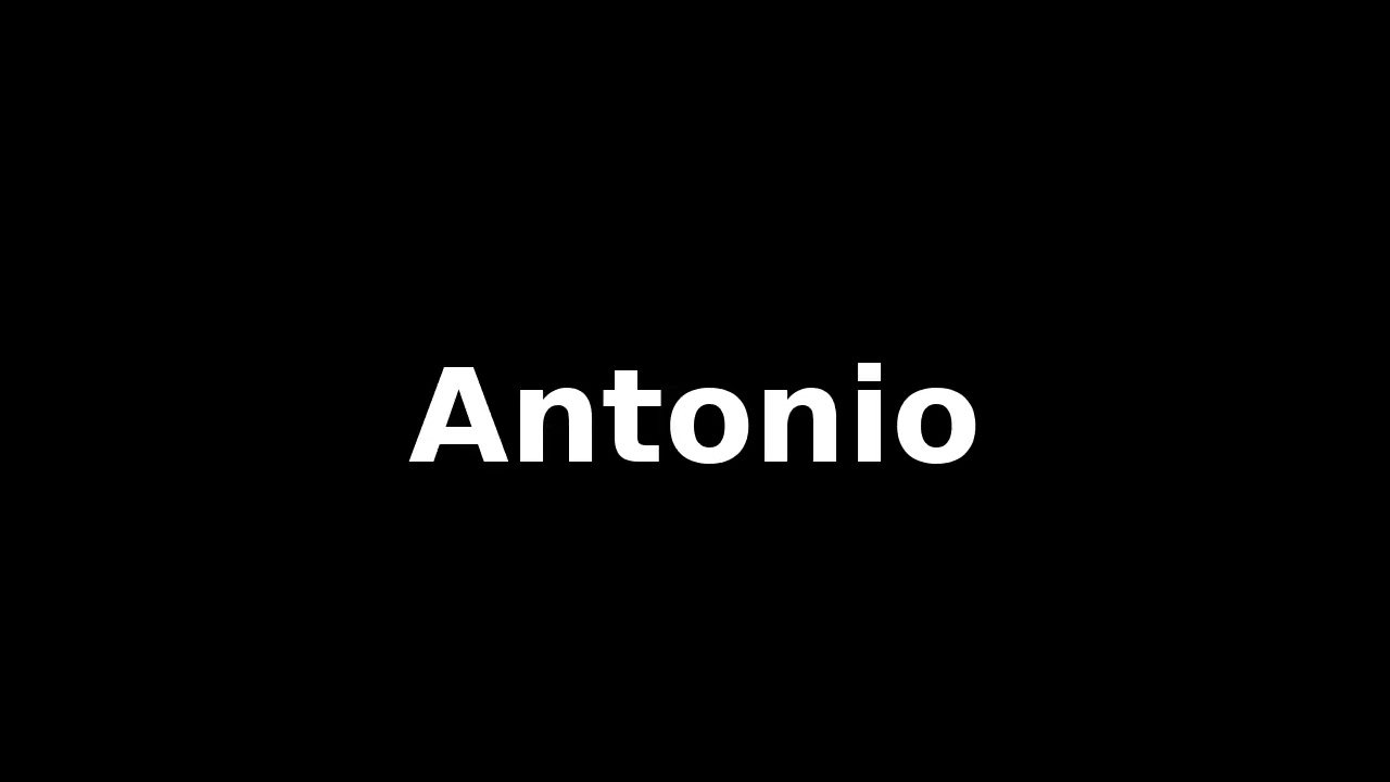 How to pronounce 'antonio' correctly in English? with Pronexio