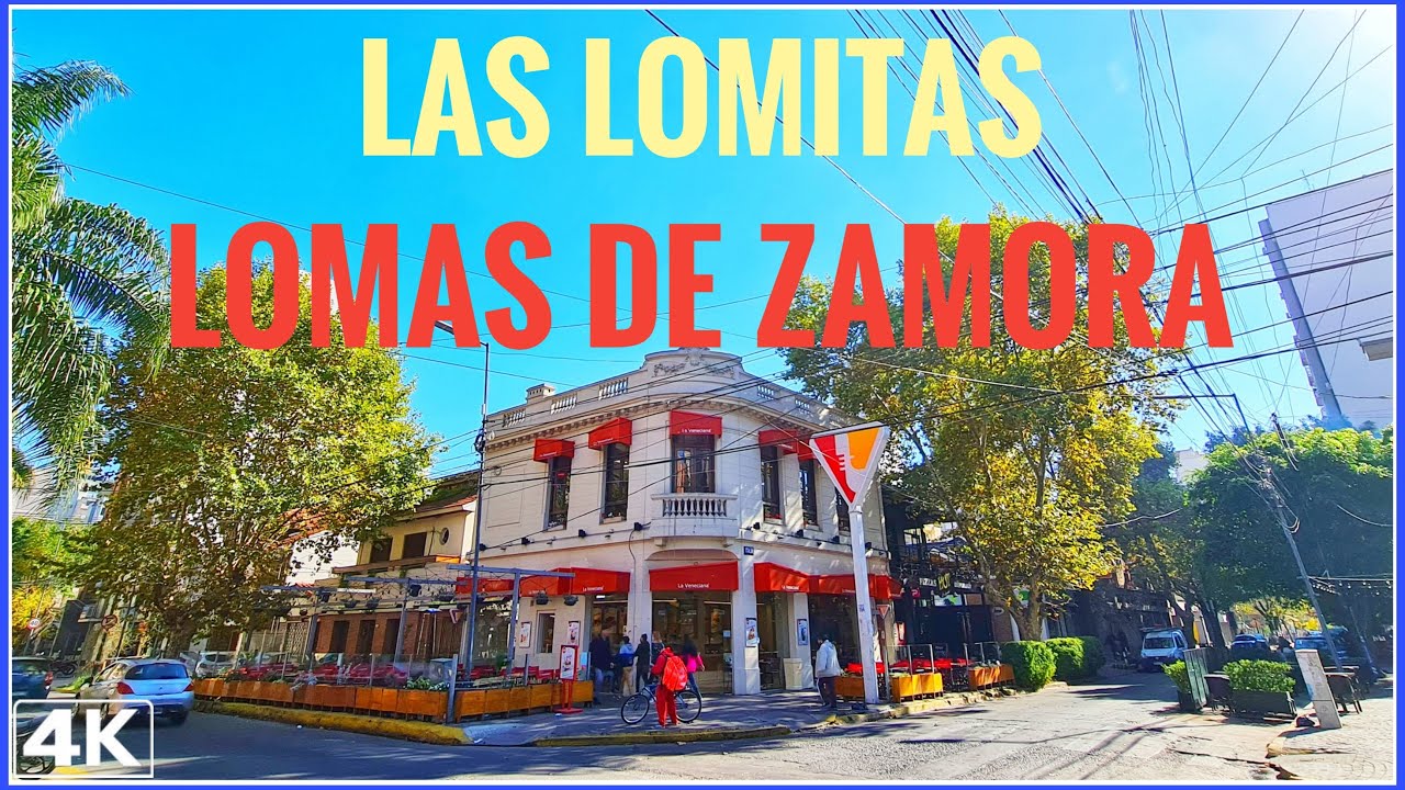 【4K】Recorriendo LAS LOMITAS, Calle ITALIA - Las Lomitas Street | Biblioteca Mentruyt | Plaza Grigera