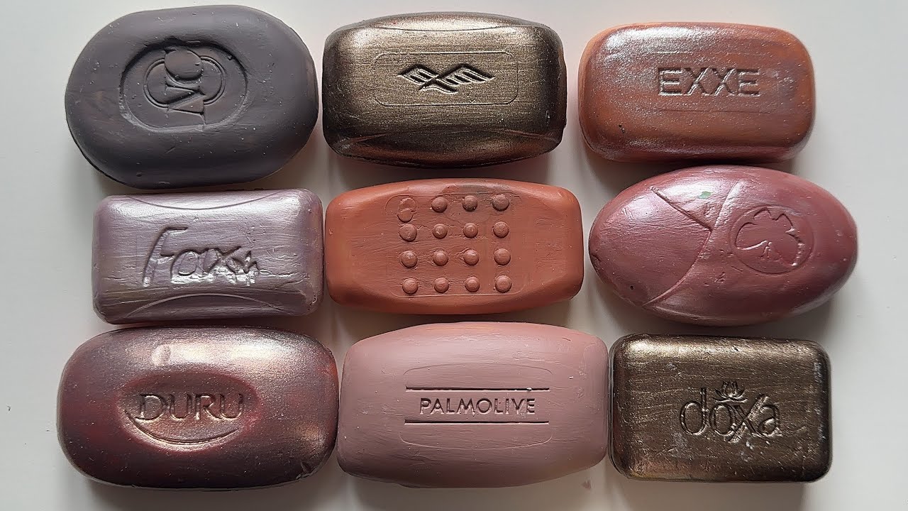 ASMR Cutting dry soap / Painted soap