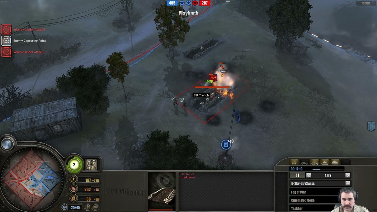 IronRoman (UK) vs B Sky GuySwiss (PE) || Company of Heroes 1