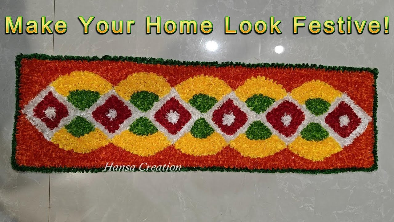 How to Make Stunning Woolen Rangoli Mat | Step by Step DIY Tutorial 2026